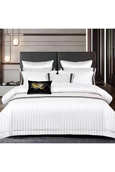 Pucioasa Damask bed linen with elastic for double bed Pucioasa, CVA 6 pieces,...