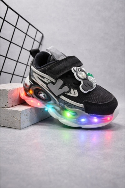 Superbaby Blacky light-up sneakers