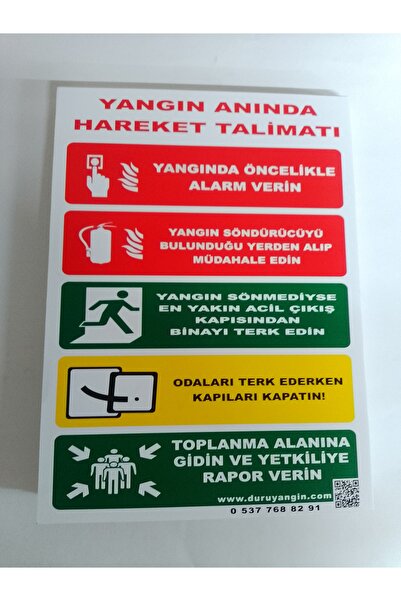 Yangın Hareket Talimatı