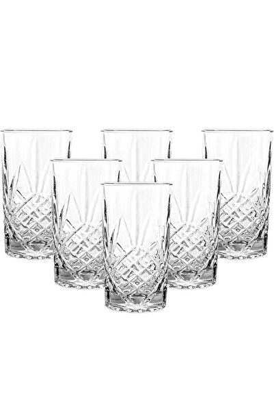 OEM Set of 6 Highball Glasses, Retro Design, 320 ml, for Water, Juice or Cock...
