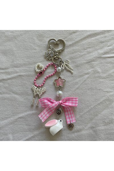 marjinalgiyim Coquette Rabbit Charm Keychain