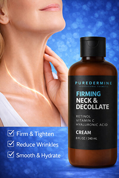 Puredermine Professional Care Cream That Reduces Wrinkles and Tightens the Neck & Large Size