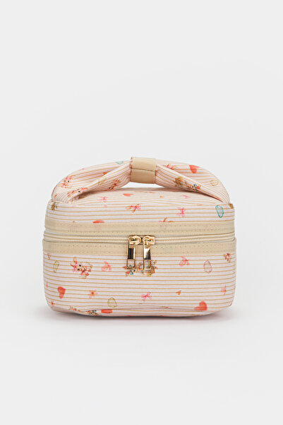 Lui Baby Medium Size Ribbon Makeup Bag Cosmetic Organizer Travel Bag