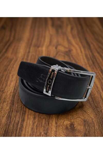 Clos Montblanc Rectangular 35 mm Reversible Belt in Sartorial Leather