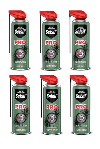 Selsil Pro Pas Sökücü CobraBaşlıklı 400 ML 6 ADET Tüm yüzeylerde Çok amaçlı Yağlayıcı pas sökücü