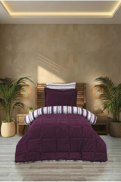 Rivosa Cloudia Sherpa Πάπλωμα Άνεσης για Ύπνο, Σετ Ύπνου 3 τεμαχίων για Μονό ...