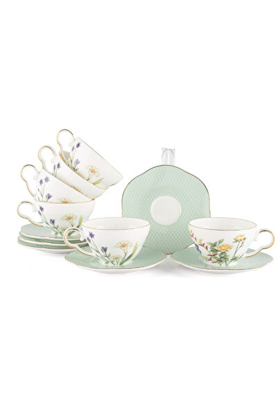 esdekor Eternal Flowers 2'Li Coffee Cup Set 100Cc Boutique Kitchen