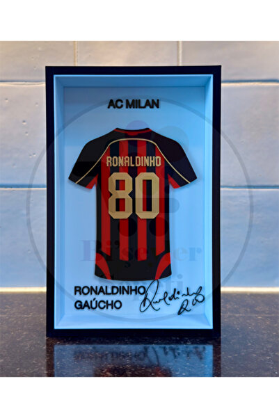 Bi'şeyler Sepeti Ronaldinho Gaúcho - AC Milan - Forma İmzalı Çerçeve Hediyeli...