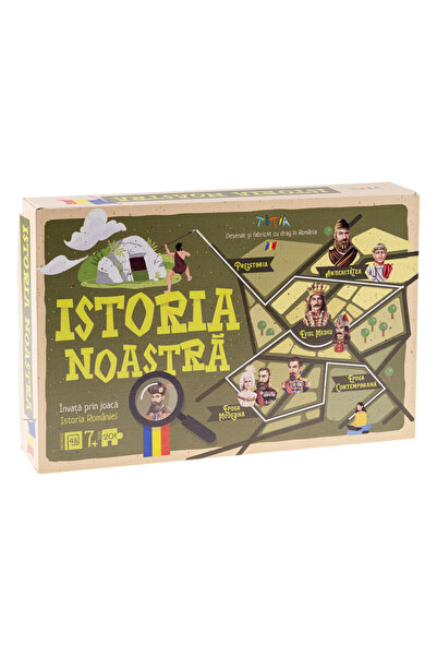 TITIA Joc Educativ "Istoria Noastra", 5 seturi puzzle, 49 cartonase cu portre...