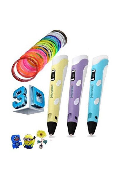 ED 3D Kalem - 3D Pen Baskı Kalemi Yazıcı Printer