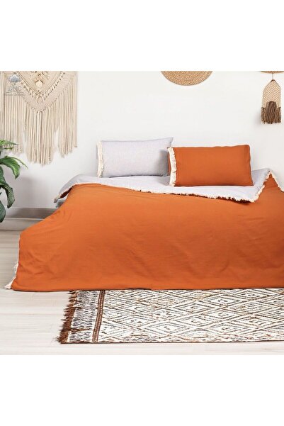 DNC home tekstil Gray Cinnamon Single Duvet Cover Set