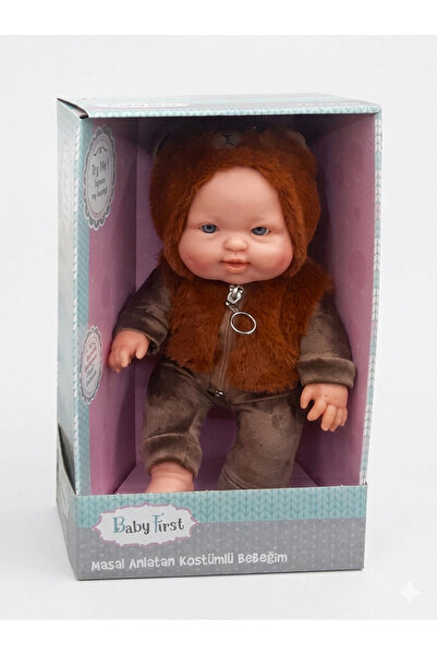 Baby First Masal Anlatan Ayıcık Kostümlü Bebeğim - Peluş Kahverengi Tulumlu S...