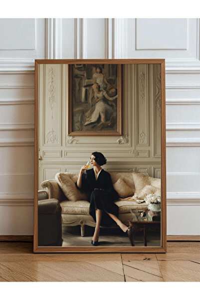 Tuba Decor Εικόνα με ξύλινο πλαίσιο από μία ενιαία πλάκα: Παριζιάνα