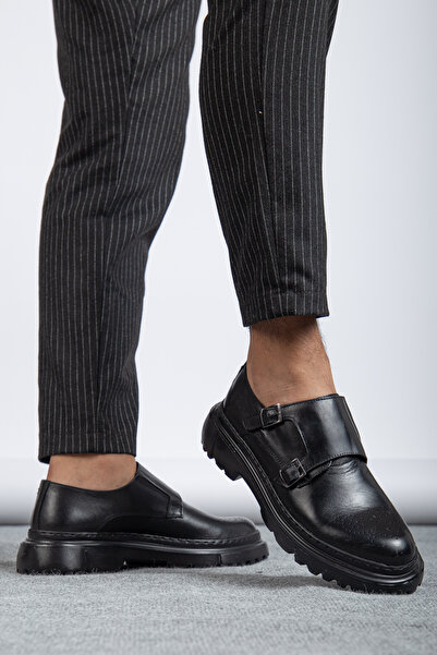 maximoda Hakiki Deri, Eva Tabanlı, Desenli, Dikişli, Erkek Ayakkabı