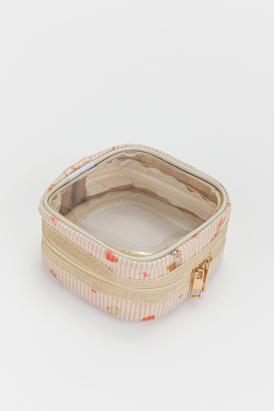 Lui Baby حقيبة مكياج صغيرة شفافة لتنظيم مستحضرات التجميل وحقيبة سفر