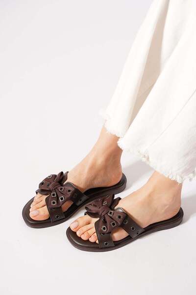 Moda Pie Sapere Complete Trocley Women's Slippers Brown Skin