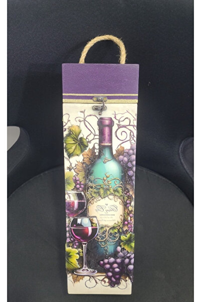 esdekor Specially Designed Decorative Wooden Wine Box with Aesthetic Handcraf...