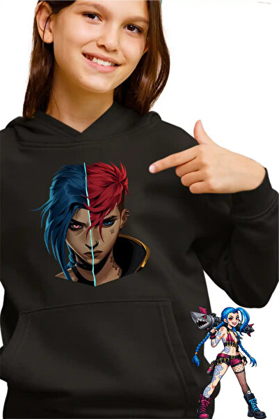 OEM Hanorac Copii Fete Arcane Jinx Vi Runeterra