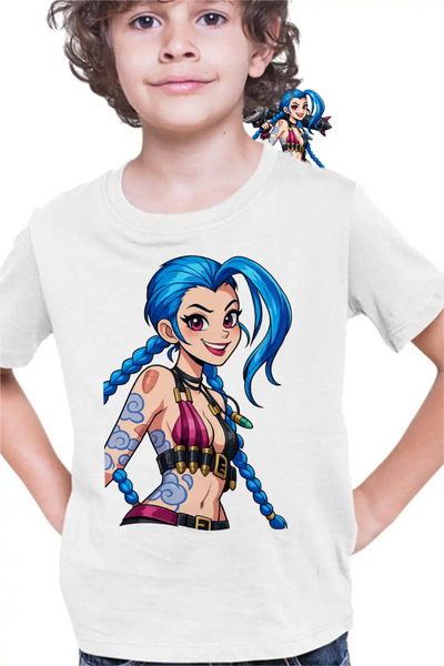 OEM Tricou Copii Baieti Jinx Arcane Runeterra