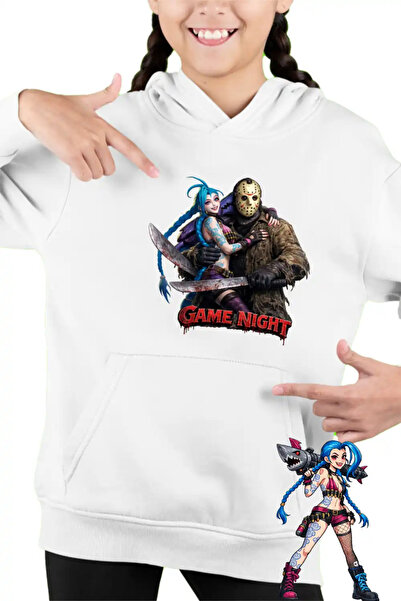 OEM Παιδικό Κοριτσίστικο Φούτερ με Κουκούλα Jinx Jason Voorhees Arcane Runeterra