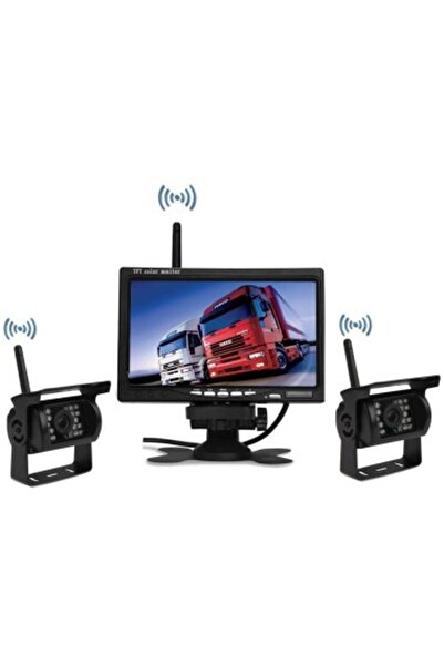 Xenon Bright Kit de marșarier fără fir cu 2 camere și display de 7 inch 12V~2...