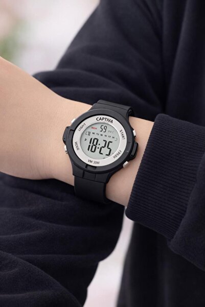 captiva Digital 3 Atm Water Resistant Children's Wristwatch with Light+Alarm+...
