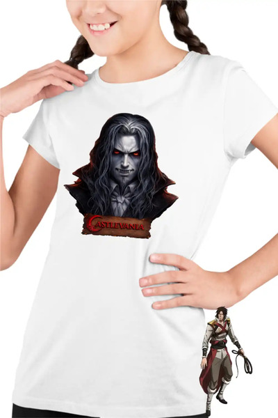 OEM Tricou Copii Fete Castlevania Dracula Gothic Horror