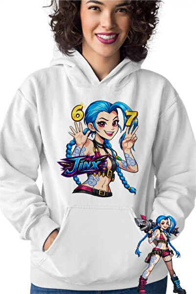 OEM Women's Hoodie Jinx Six Seven Arcane Runeterra
