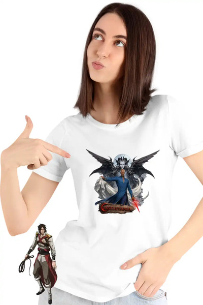 OEM Women's T-Shirt Castlevania Isaac Dracula Demon