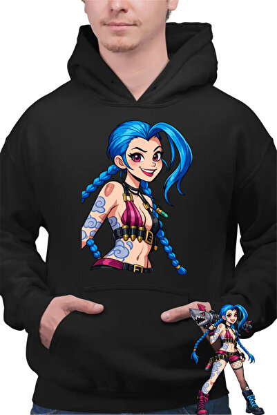 OEM Men's Hoodie Jinx Arcane Runeterra