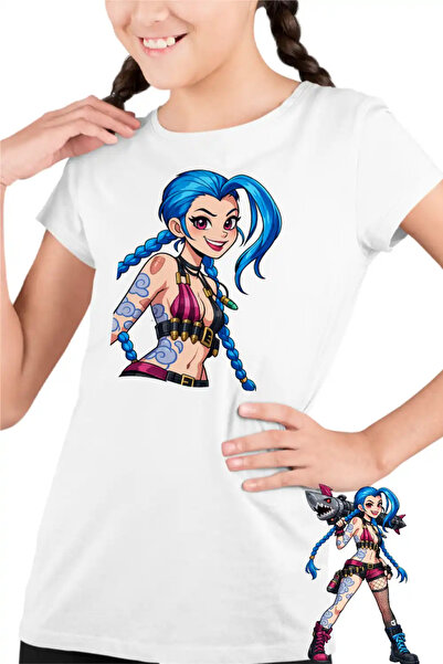 OEM Τζινξ Αρκέιν Ρουνετέρα Παιδικό Κοριτσίστικο Μπλουζάκι