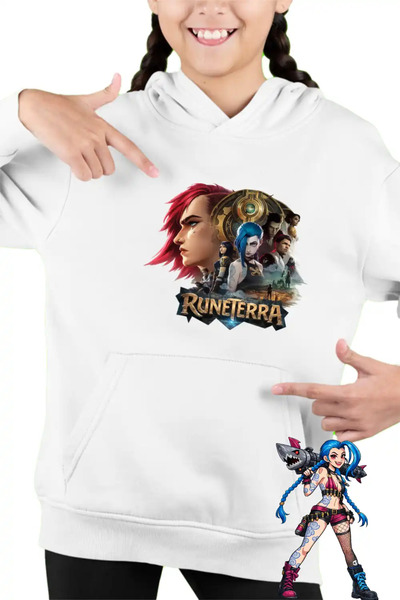 OEM Hanorac Copii Fete Runeterra Jinx Vi Arcane