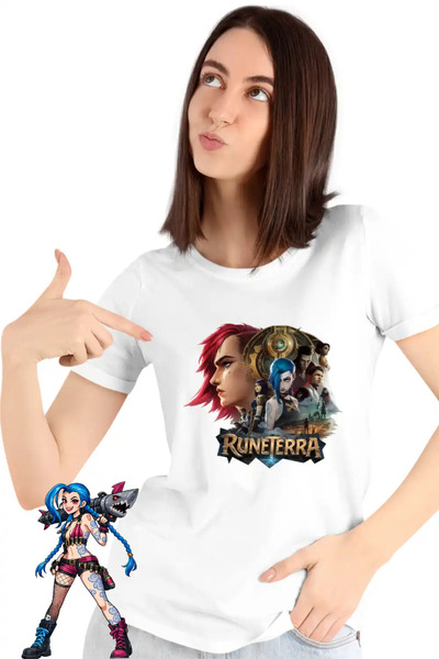 OEM Runeterra Jinx Vi Arcane Women's T-Shirt
