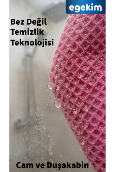 EGEKİM Ultra Shine Cam Bezi – Cam ve Duşakabin Pembe