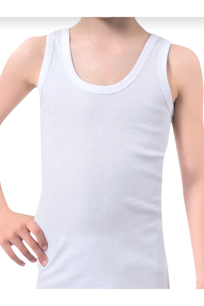 Panfilia %95 Pamuklu Likralı Penye Erkek Çocuk Atlet 6'lı Set / Fanila / İç Çamaşır