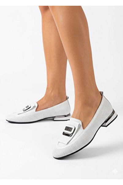 GMG PLUS Hakiki Deri Ortopedik Lazer yaz Loafer