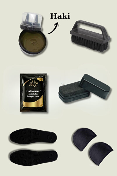 Outdoorun Insole Cleaner, Boot Polish, Boot Sponge, Boot Brush, Sponge and Fo...