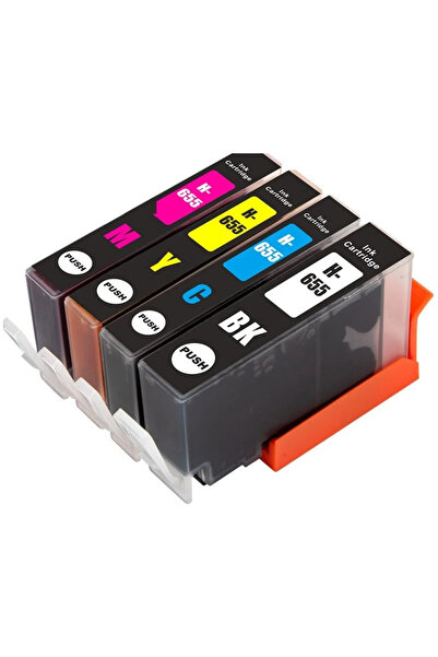 HP 655XL Muadil Kartuş Seti Deskjet Ink Advantage 3525,4615,4625,5525,6520,65...