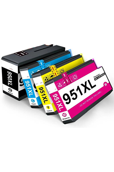 HP 950XL-951XL Muadi Kartuş Seti Officejet Pro 8600 (N911a) e-AiO Yazıcı Uyumlu
