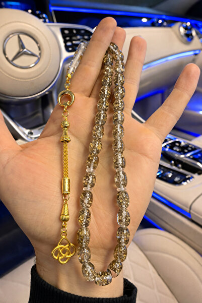 A-STİL TAKI Men's Special Gift Box, Transparent Certified Amber Prayer Beads ...