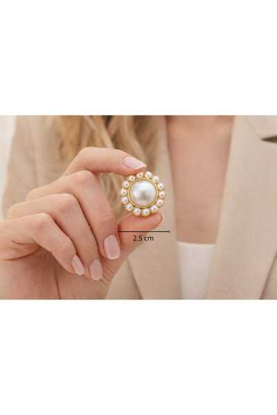 beyna aksesuar NASTURE METALIZAT AURIU 2,5 CM 1 PACHET 6 BUCĂȚI