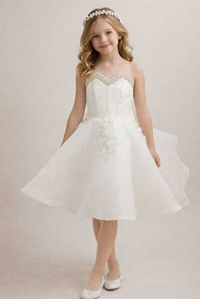 Marllow Beautiful Girls Dress Double Cloche