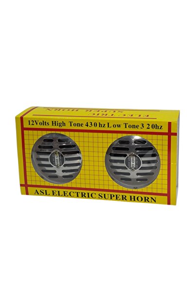 12V Çiftli Korna Seti 430Hz / 320Hz Yüksek Sesli Universal Oto Korna – Super Horn Set