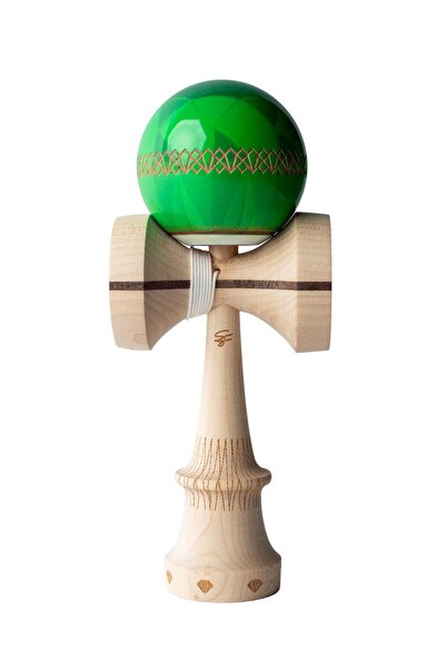 Kendama Sweets Christian Fraser Emerald Sticky (Turbo Shape), Large Cups + Gi...