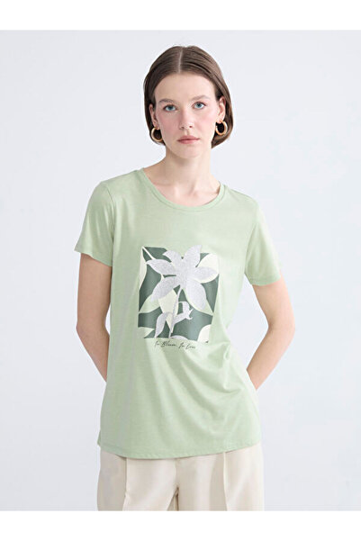LC Waikiki I Zero Roba Collar Printed Women's T-Shirt from Freezen Store