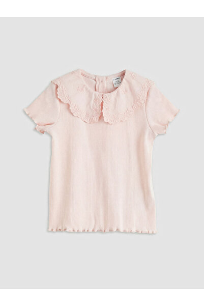 LC Waikiki RMZ GİYİM FARKIYA بلوزة بناتية مطرزة بياقة روبا