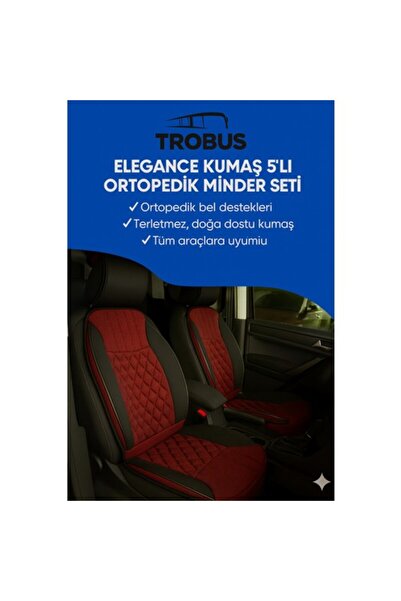 TROBUS Elegance Orthopedic Car Seat Cushion Set of 5, Universal, Airbag Compa...