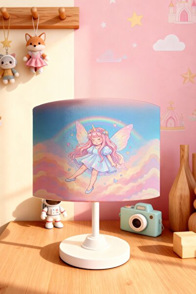 EVPANYA Rainbow Fairy Patterned Children's Room Lampshade