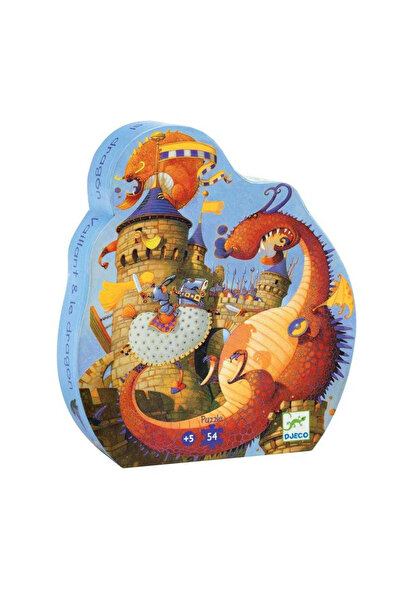 djeco Puzzle Cavalerul si dragonul,