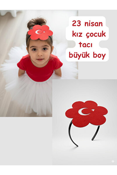 mercanmum 23 April Girl's Crown Flag Figure 1 Piece